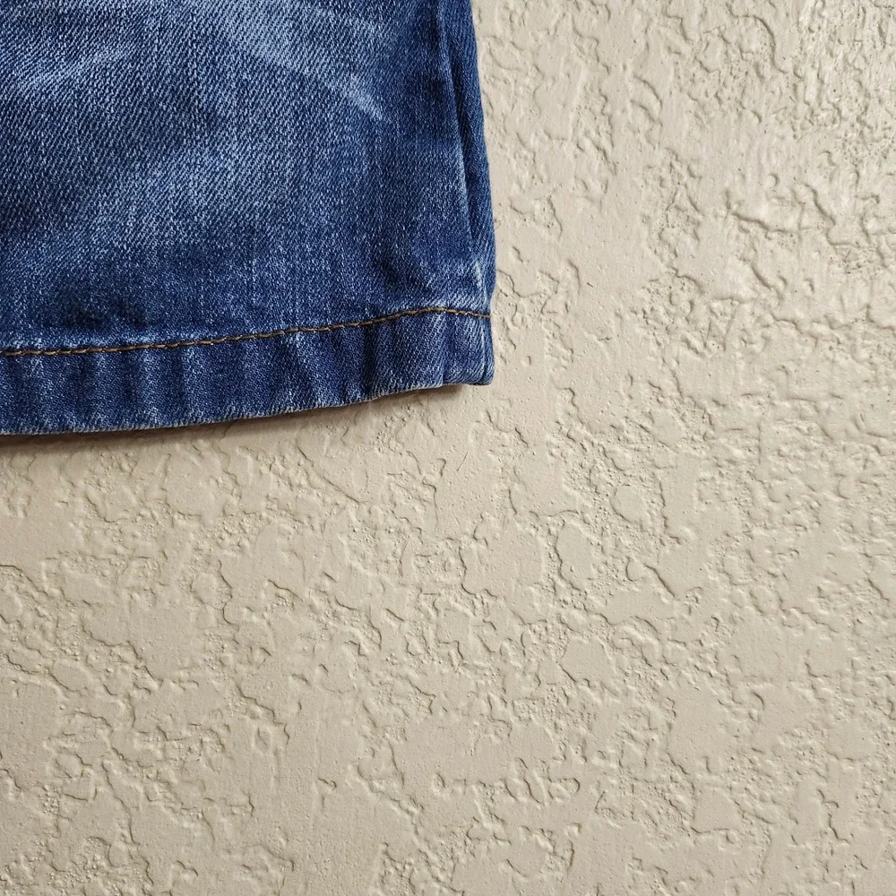 OshKosh Bgosh Baby 12M Blue Jean Denim Overall Dress‎ Jumper Dress Vestbak